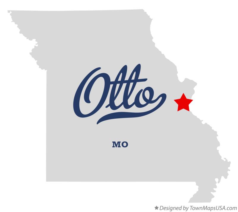 Map of Otto, MO, Missouri