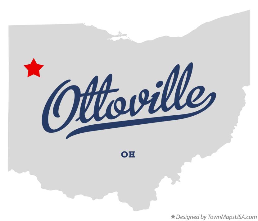 Map of Ottoville, OH, Ohio