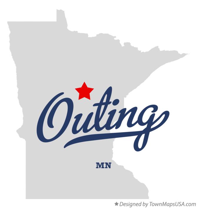 Map of Outing, MN, Minnesota