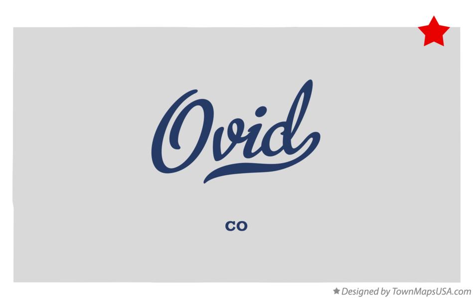 Map of Ovid, CO, Colorado