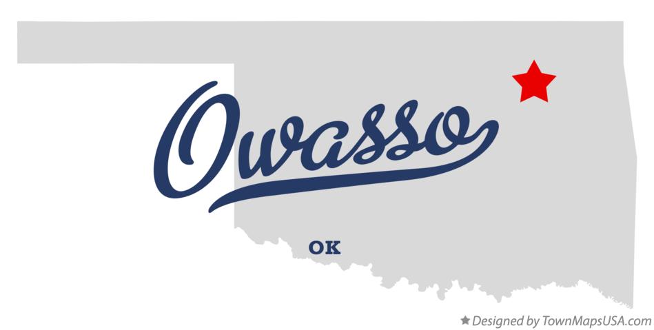 Map of Owasso, OK, Oklahoma