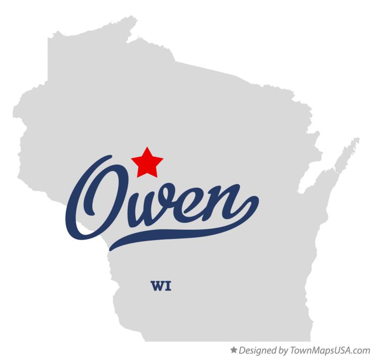 Map of Owen, WI, Wisconsin