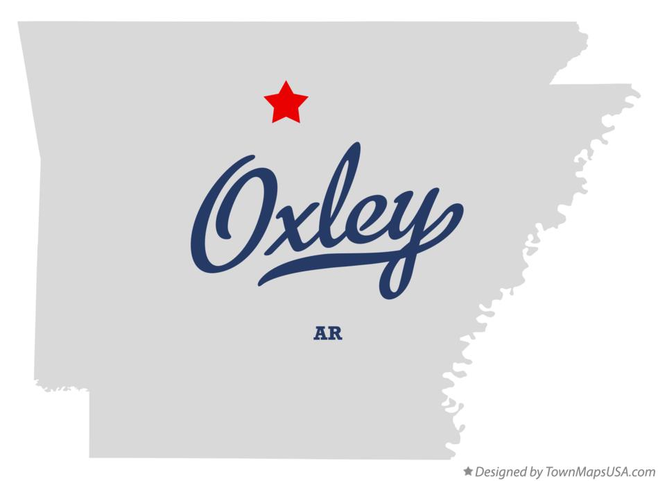 Map of Oxley, AR, Arkansas