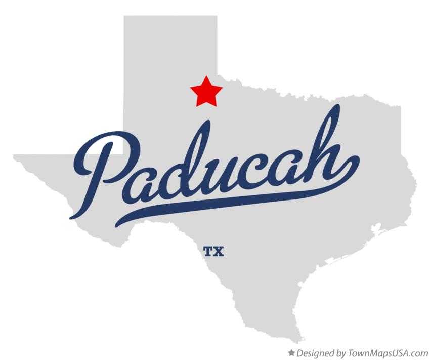 Map of Paducah, TX, Texas