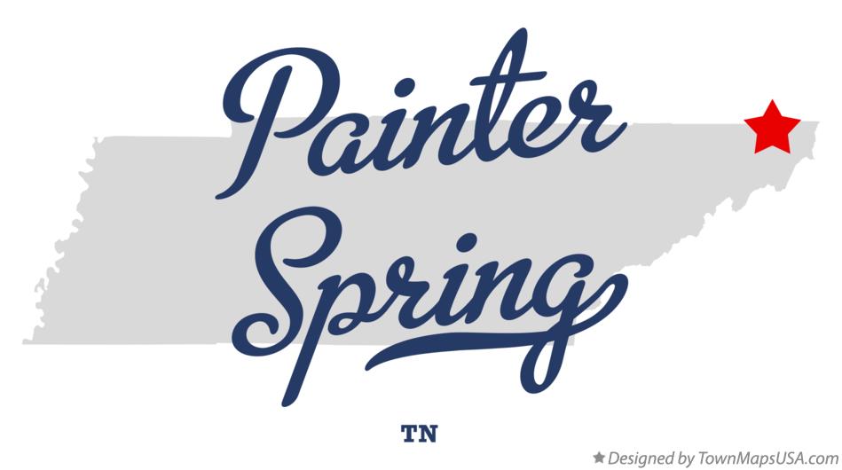 Map of Painter Spring, TN, Tennessee