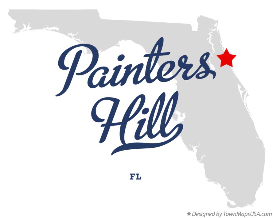Map of Painters Hill, FL, Florida