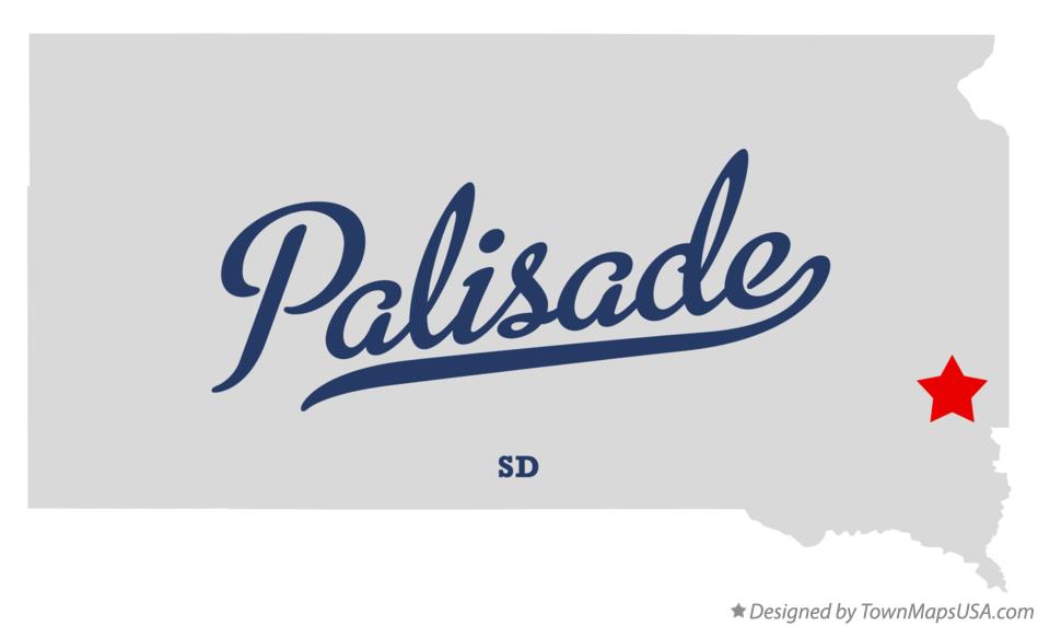 Map of Palisade, SD, South Dakota