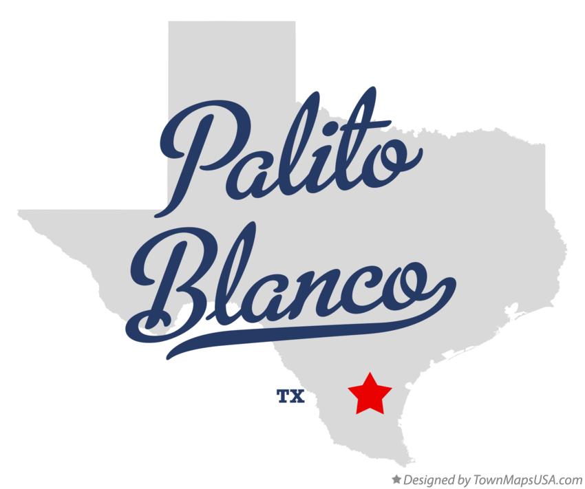 Map of Palito Blanco, TX, Texas