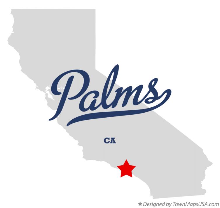 Map of Palms, CA, California