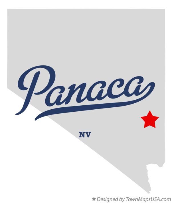 Map of Panaca, NV, Nevada