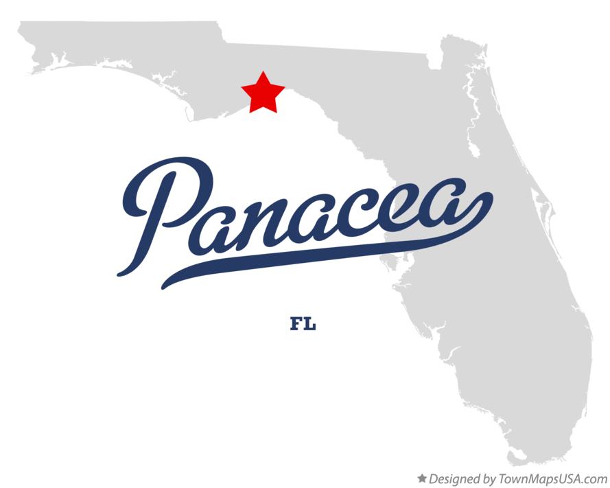 Map of Panacea, FL, Florida