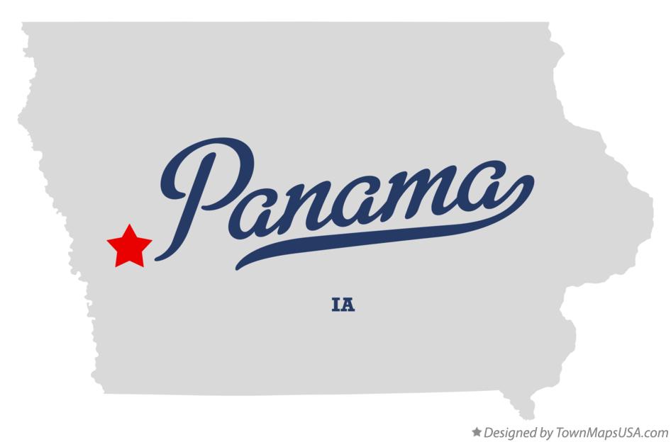 Map of Panama, IA, Iowa