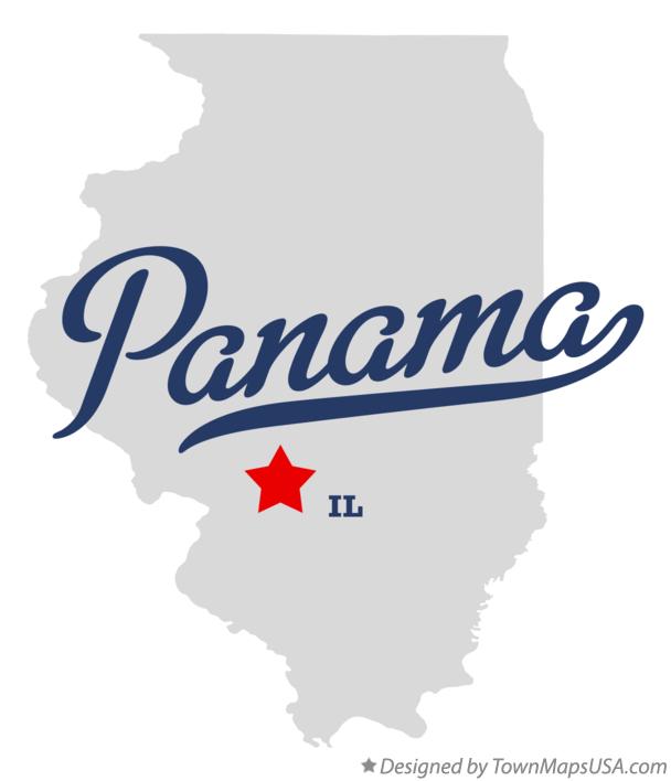 Map of Panama, IL, Illinois