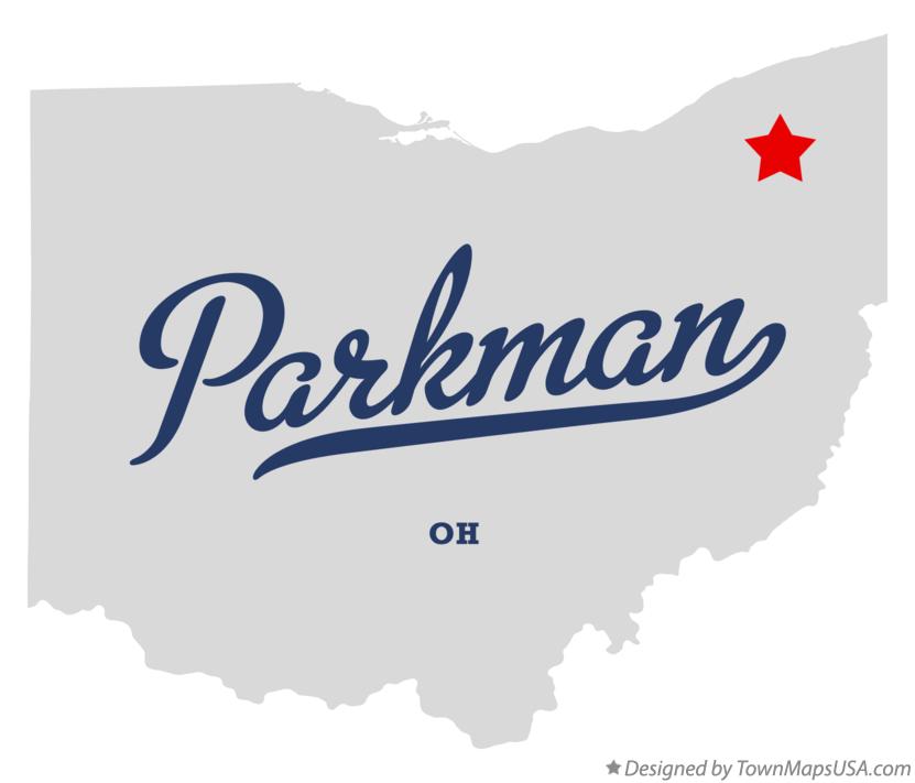 Map of Parkman, OH, Ohio