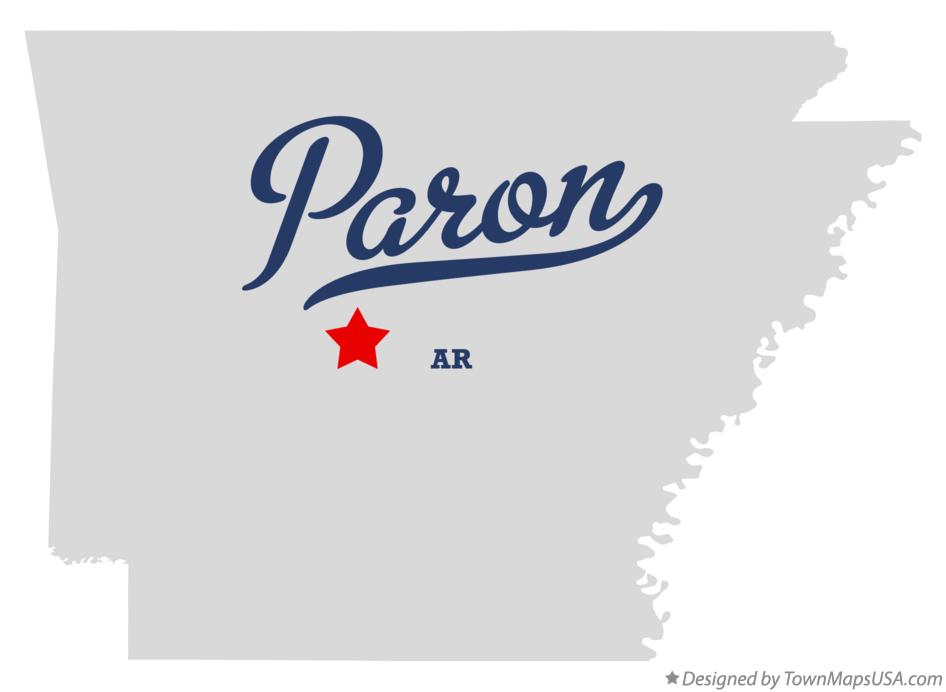 Map of Paron, AR, Arkansas