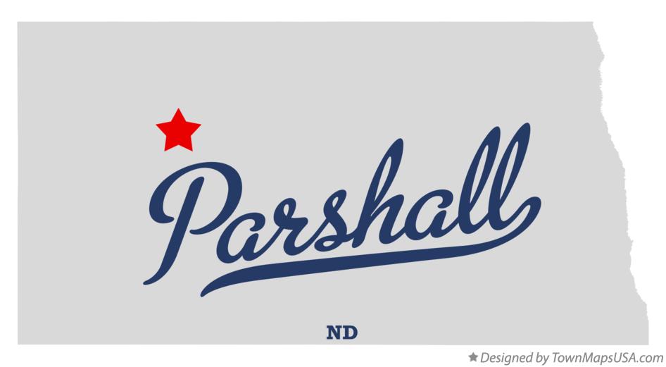 Map of Parshall, ND, North Dakota