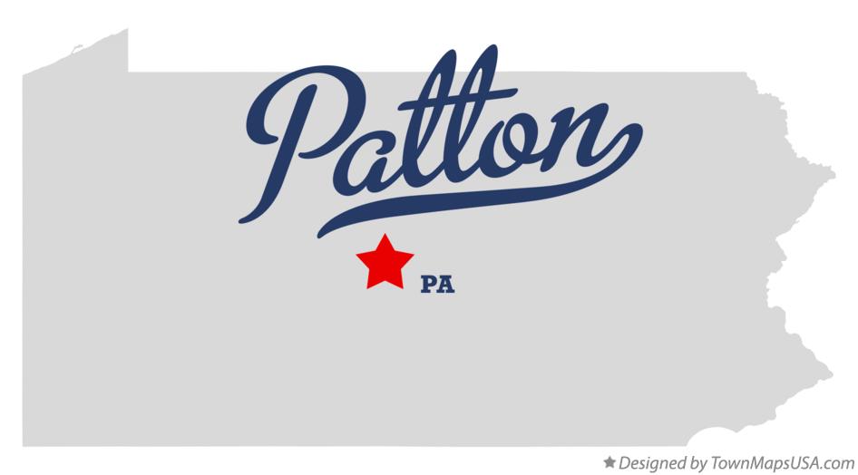 Map of Patton, Centre County, PA, Pennsylvania