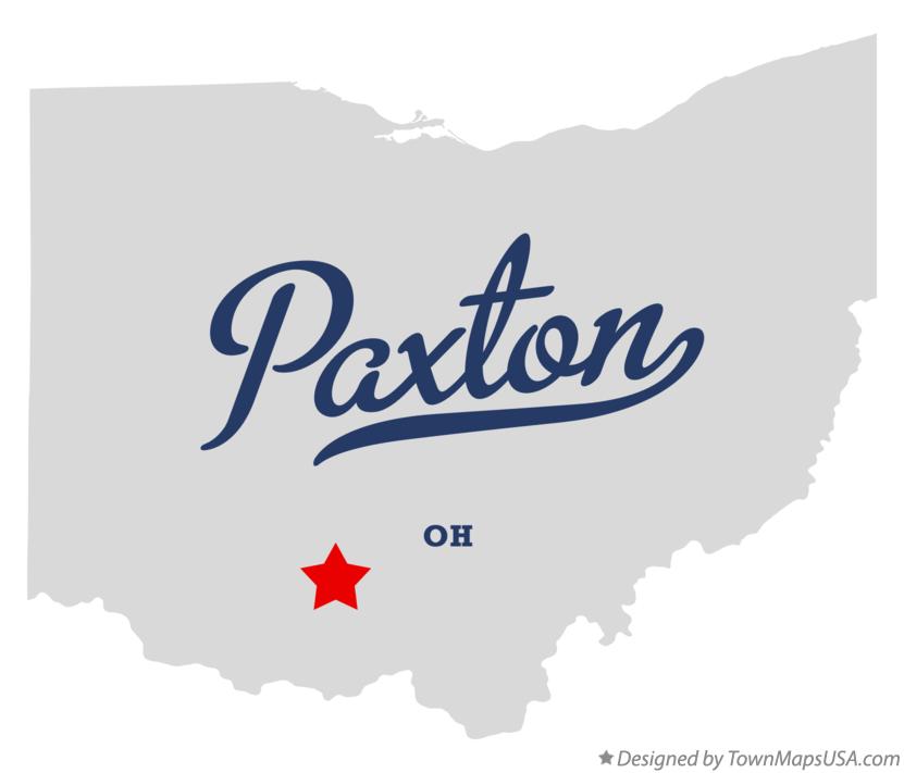 Map of Paxton, OH, Ohio