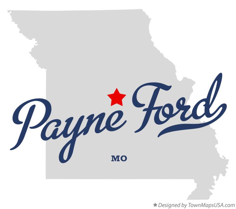 Map of Payne Ford, MO, Missouri