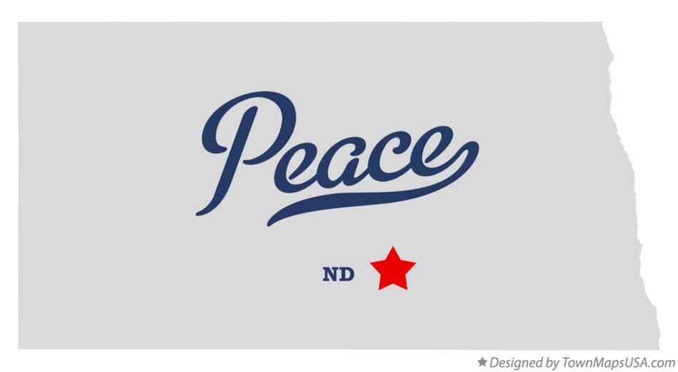 Map of Peace, ND, North Dakota