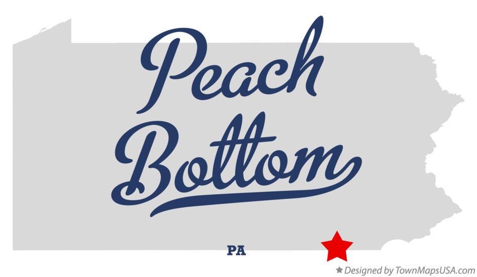 Map of Peach Bottom, PA, Pennsylvania