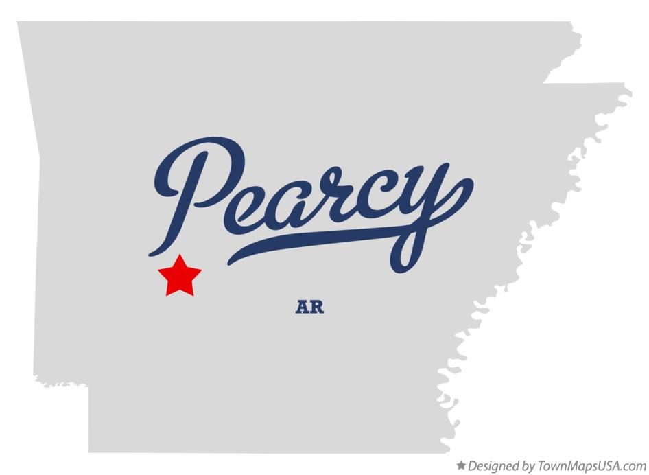 Map of Pearcy, AR, Arkansas