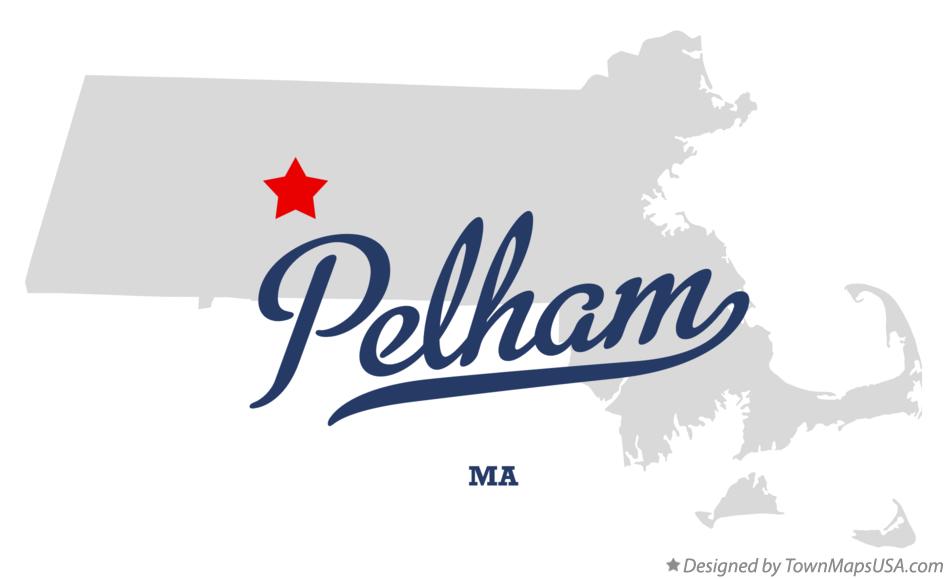 Map of Pelham, MA, Massachusetts