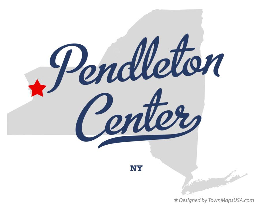 Map of Pendleton Center, NY, New York