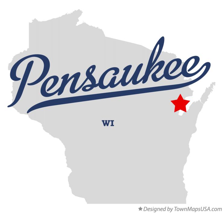 Map of Pensaukee, WI, Wisconsin