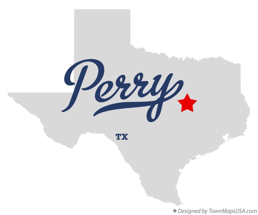 Map of Perry, TX, Texas