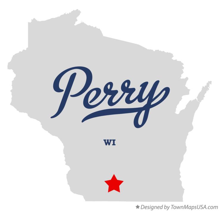 Map of Perry, WI, Wisconsin