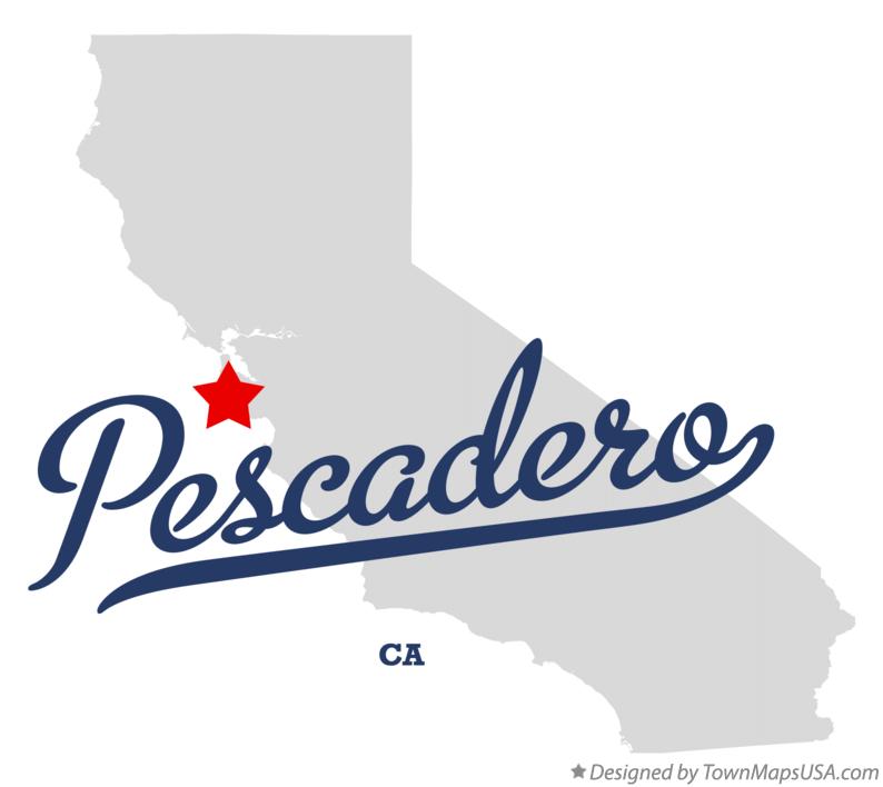 Map of Pescadero, CA, California