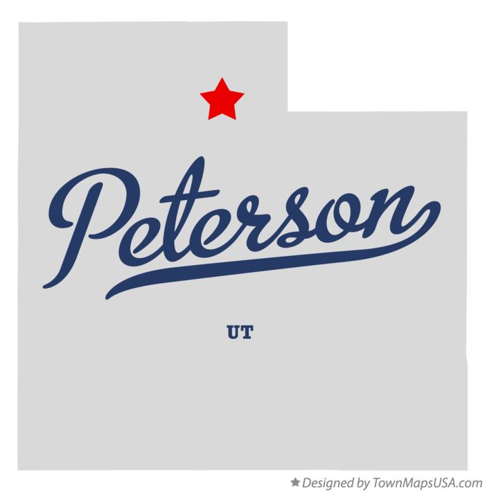 Map of Peterson, UT, Utah