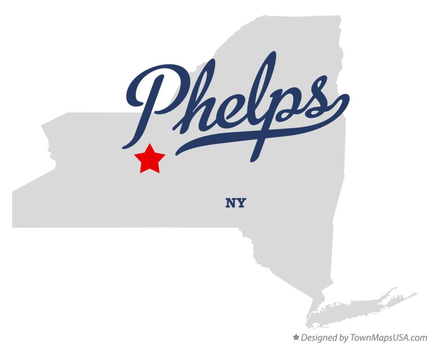 Map of Phelps, NY, New York
