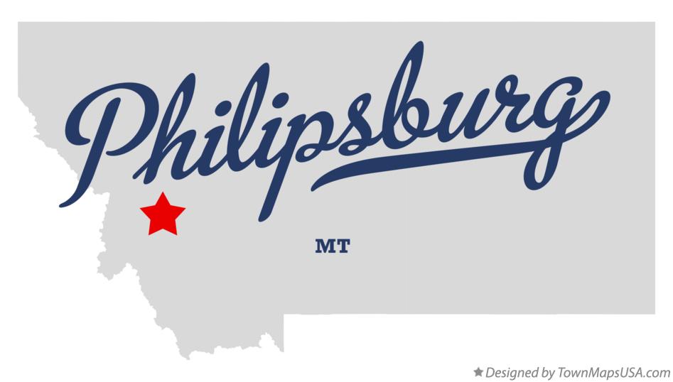 Map of Philipsburg, MT, Montana