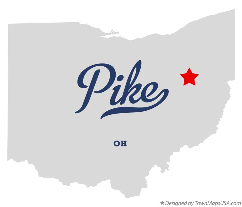 Map of Pike, Stark County, OH, Ohio