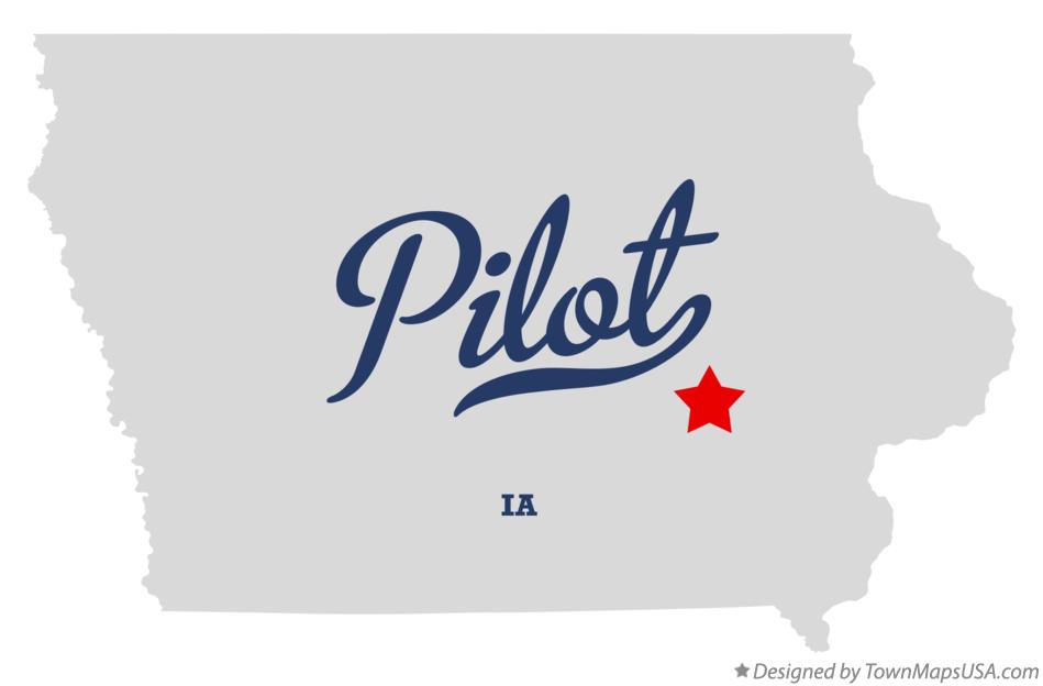 Map of Pilot, Iowa County, IA, Iowa