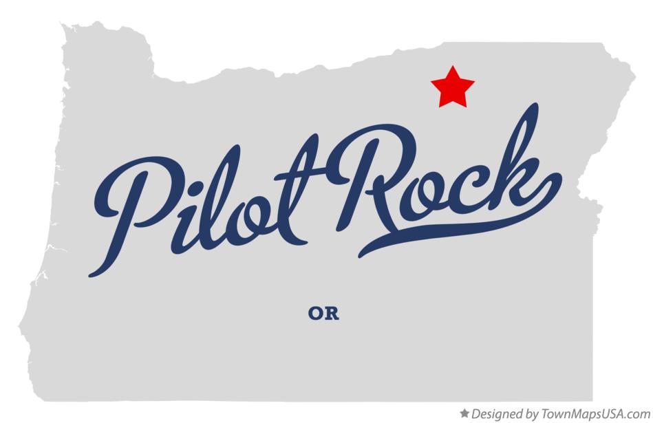 Map of Pilot Rock, OR, Oregon