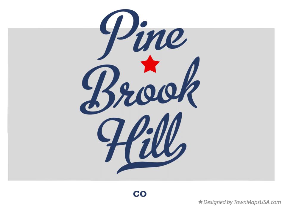 Map of Pine Brook Hill, CO, Colorado