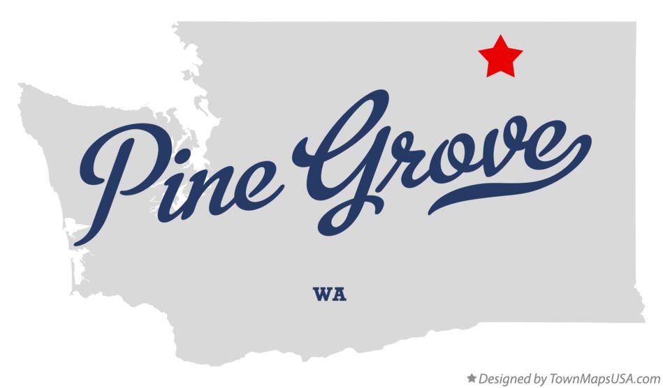 Map of Pine Grove, WA, Washington