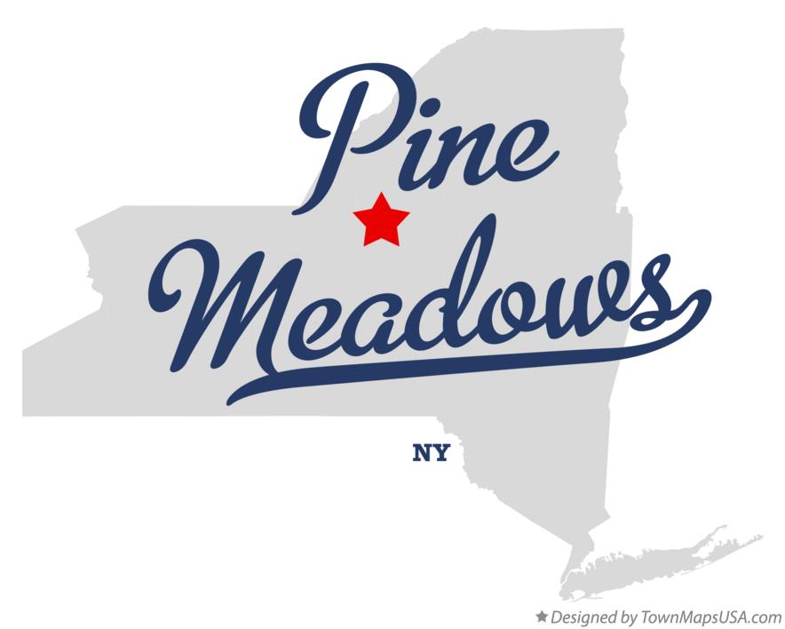 Map of Pine Meadows, NY, New York