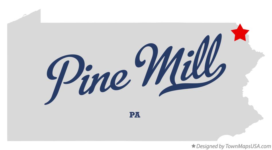 Map of Pine Mill, PA, Pennsylvania