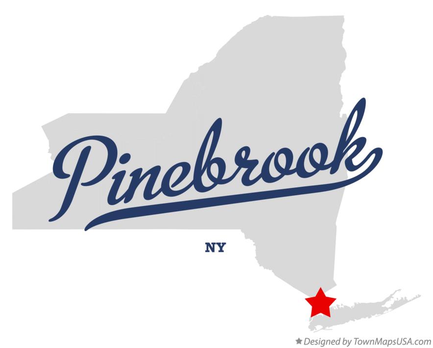 Map of Pinebrook, NY, New York