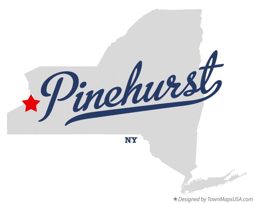 Map of Pinehurst, NY, New York