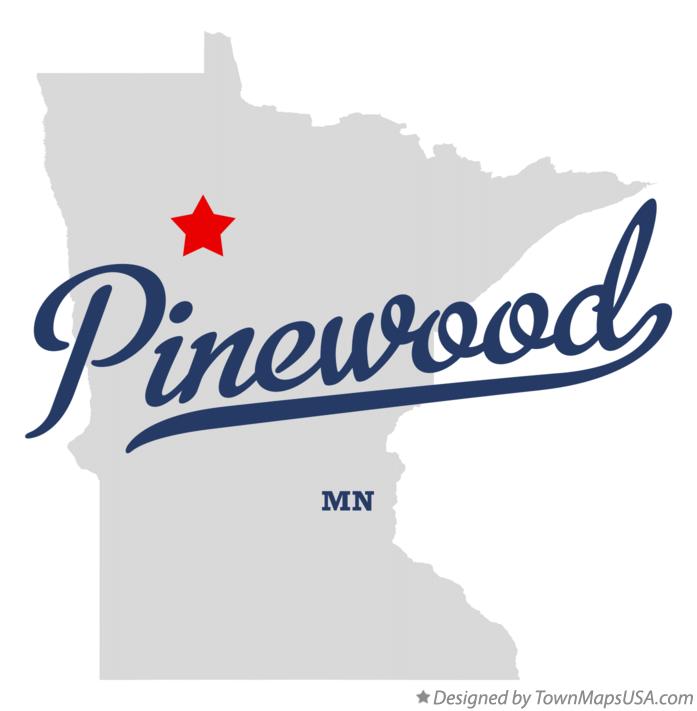 Map of Pinewood, MN, Minnesota