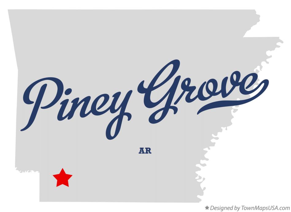 Map of Piney Grove, AR, Arkansas
