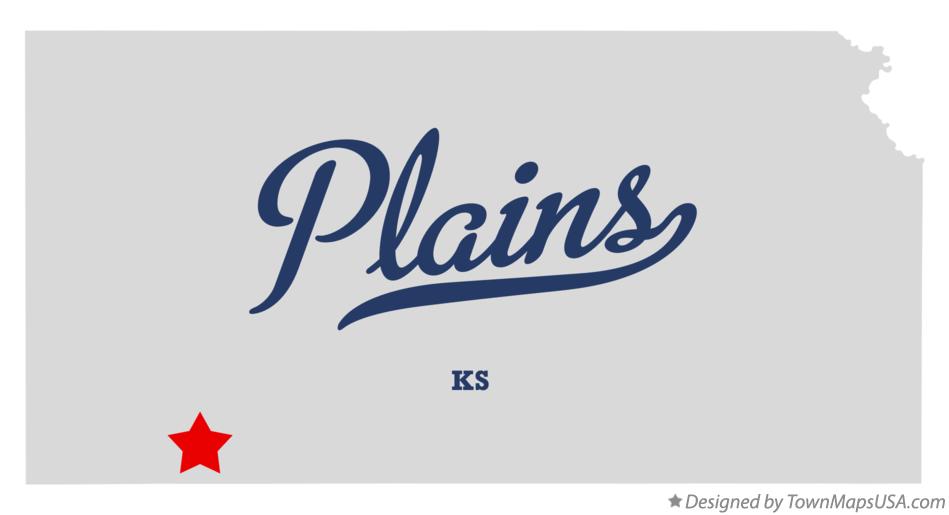 Map of Plains, KS, Kansas