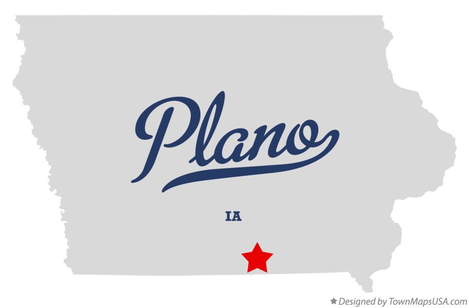 Map of Plano, IA, Iowa