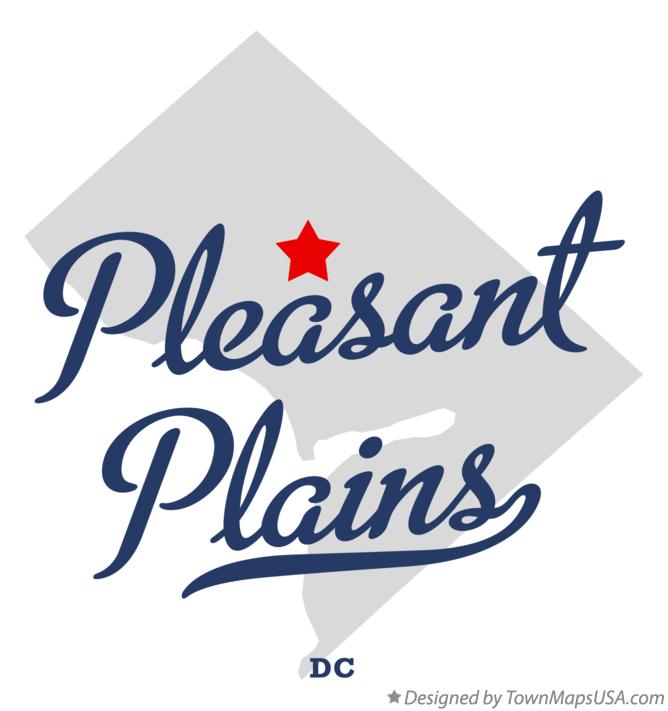 Map of Pleasant Plains, DC, District Of Columbia