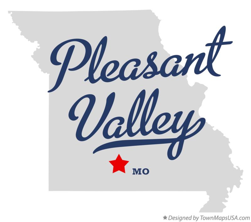 Map of Pleasant Valley, Wright County, MO, Missouri